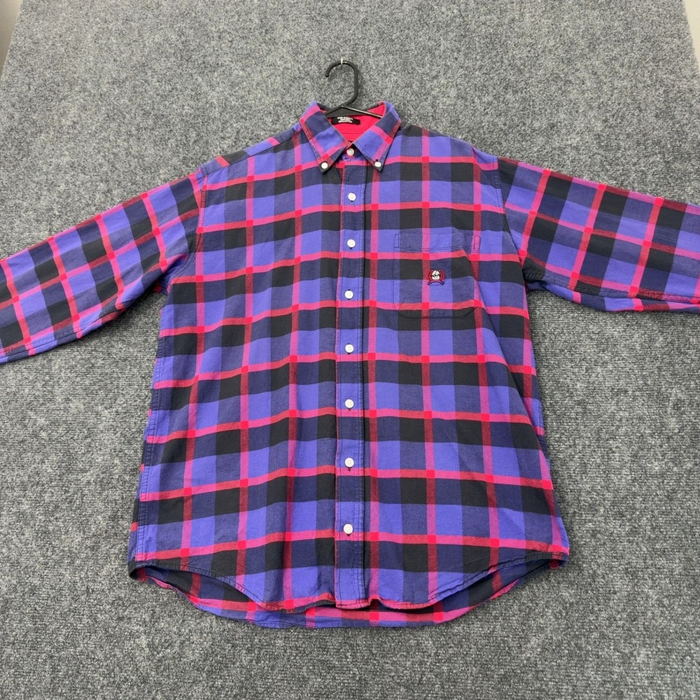 Cinch Button Down Shirt Mens S Purple Cotton Plaid Western Rodeo Casual Style